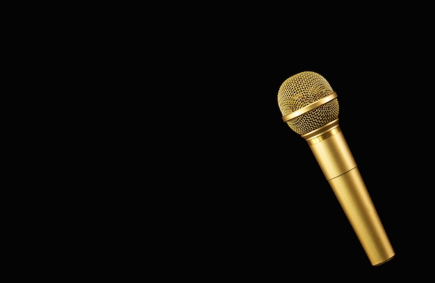 Golden microphone