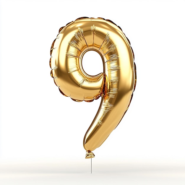 a golden number 6 is shown in the picture