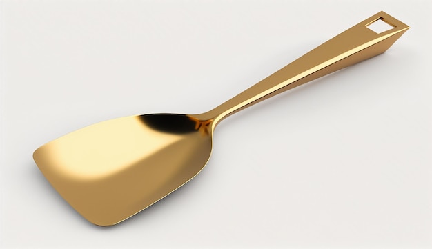 Golden offset spatula kitchen utensils pictures AI Generated image