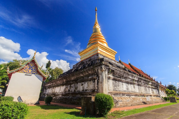 Golden Pagoda in Nan Province. North of Thailand.