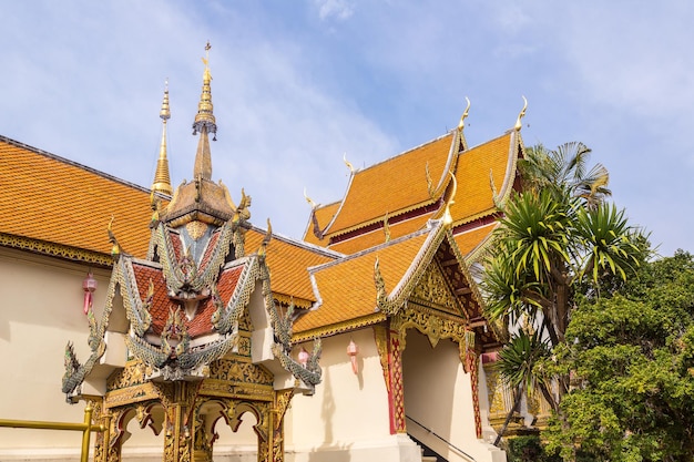 Golden pagoda Wat Phra That Doi Suthep in Chiang Mai, Thailand