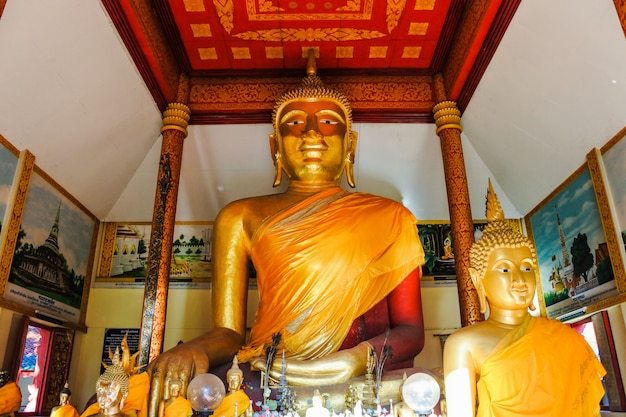 Golden pagoda at Wat Phra That Haripunchai Woramahawihan , Lamphun, Thailand