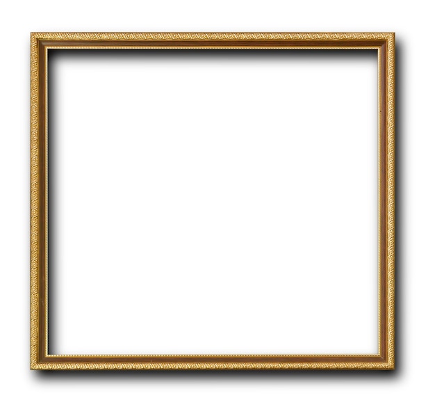 Golden photo frame