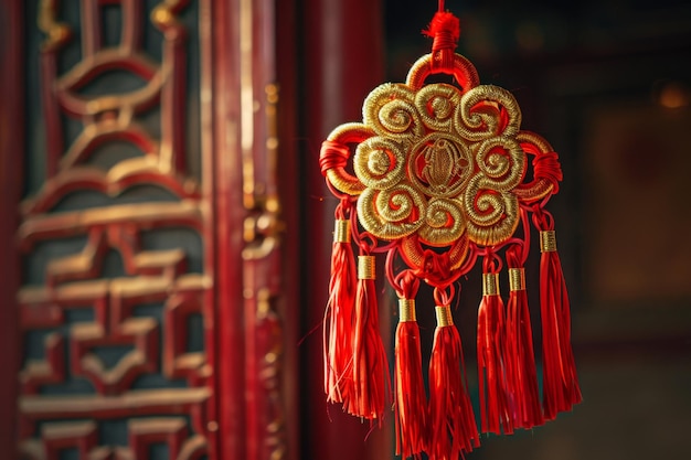 Golden Prosperity Lunar New Year Knot