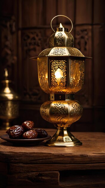 golden Ramadan lantern