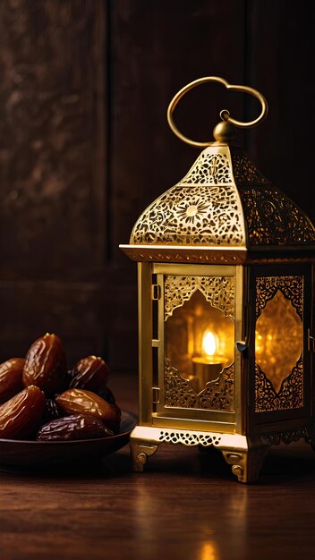 golden Ramadan lantern