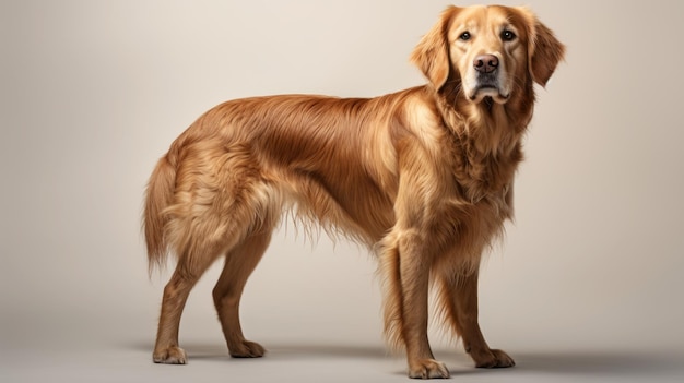 Golden Retriever A Bold And Graceful Portrait In Largescale Photography