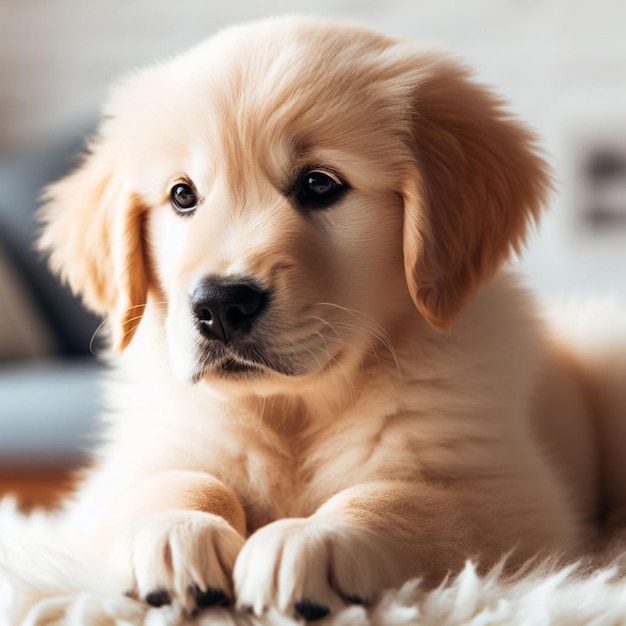 Golden retriever dog puppy