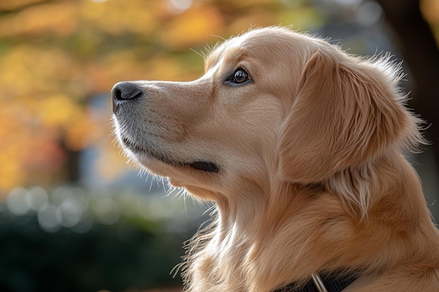 Photo golden retriever with lovable look photo