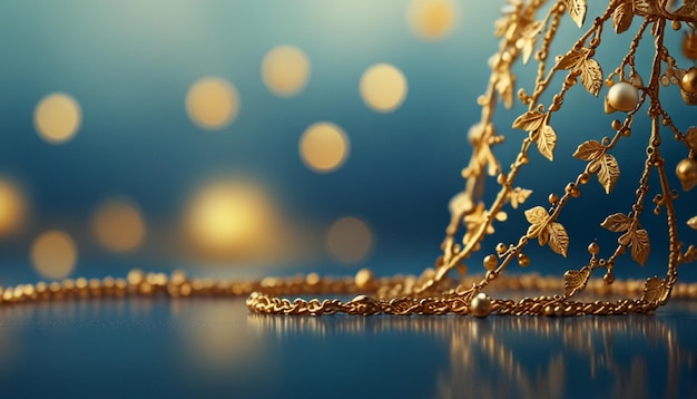 a golden seed head is laying on a glass table