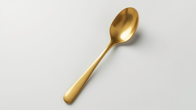 Golden Spatula utensil white background realistic Ai generated art