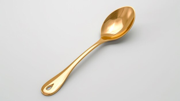 Golden Spatula utensil white background realistic Ai generated art