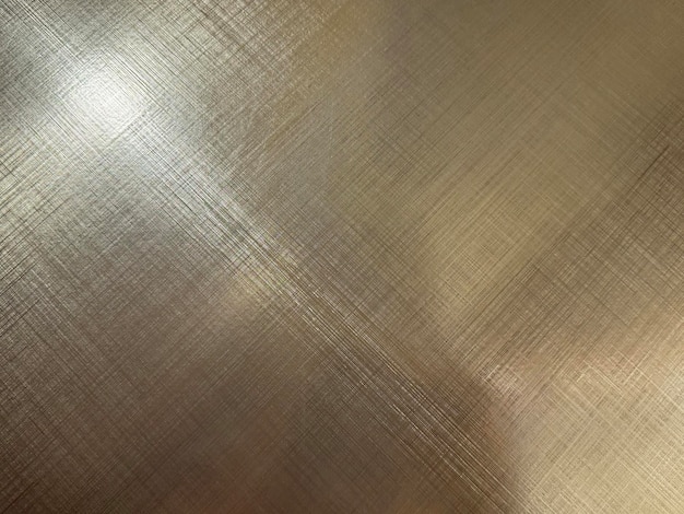 Golden stainless steel reflective texture Texturized steel with hairline pattern gold luxury