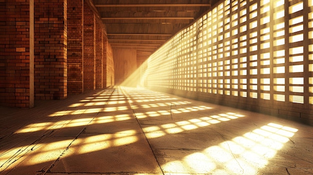 Golden sunlight streaming through traditional Japanese shoji screen