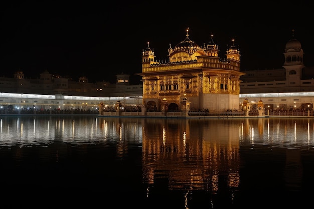 Golden Temple of Amritsar Peace and spirituality reflected generative IA