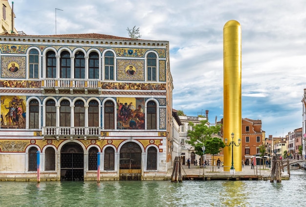 Golden Tower by James Lee Byers at the beautiful palace on Grand Canal in Venice