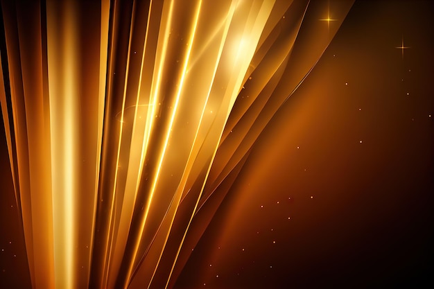 Golden trendy luxury background AI render