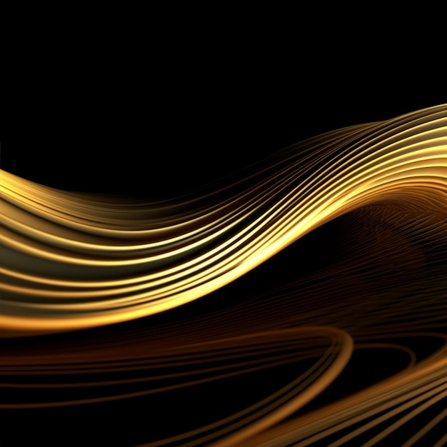 A golden wavy background