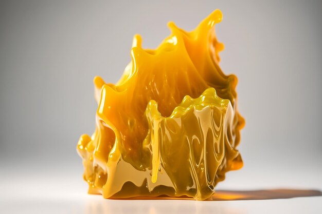 Golden wax piece with high thc extract Generative AI