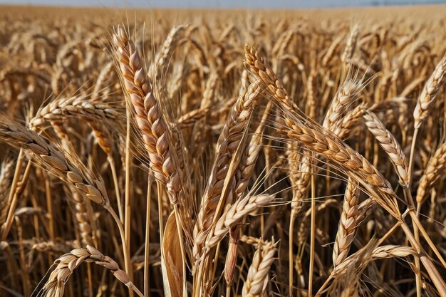 Golden Wheat Closeup