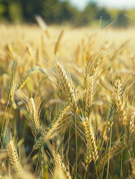 Golden Wheat Field at Harvest Time