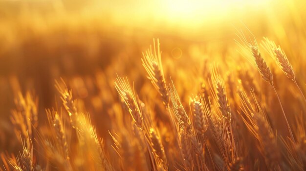 Golden Wheat Field at Sunset