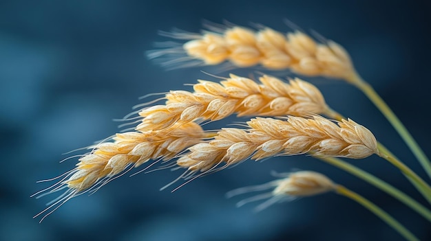 Photo golden wheat stalks