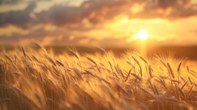 Golden Wheat Sunset