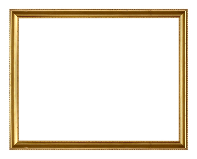 Golden wooden frame