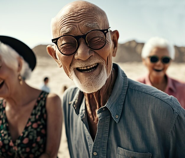 Golden years Asian seniors savoring life39s pleasures Generative AI illustration