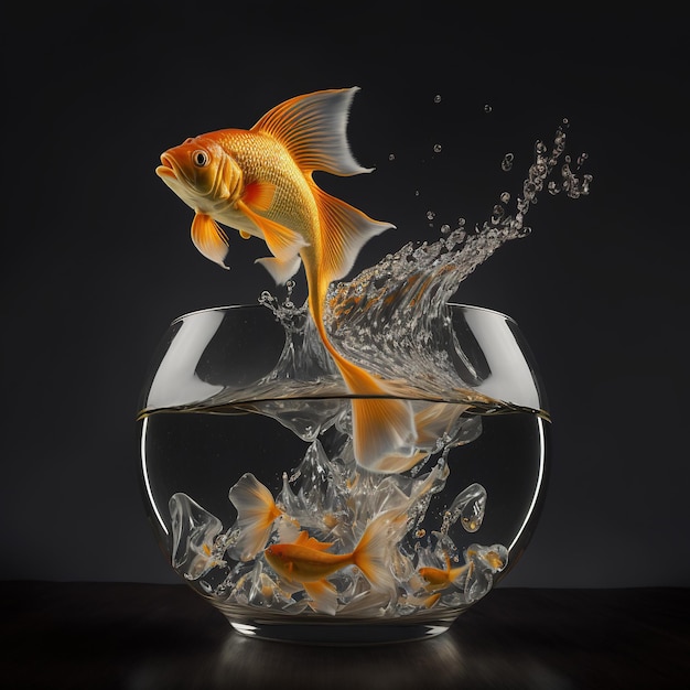 Goldfish in a bowl