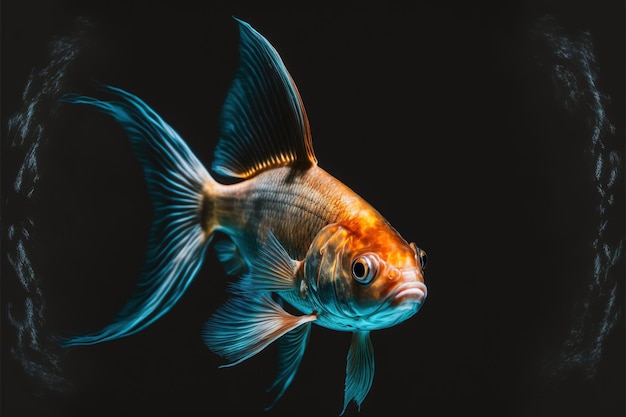 A Goldfish in its Isolated Aquatic World