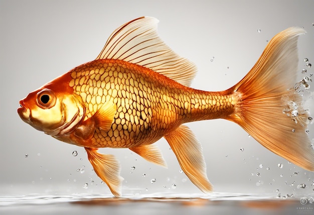 Goldfish in water tank