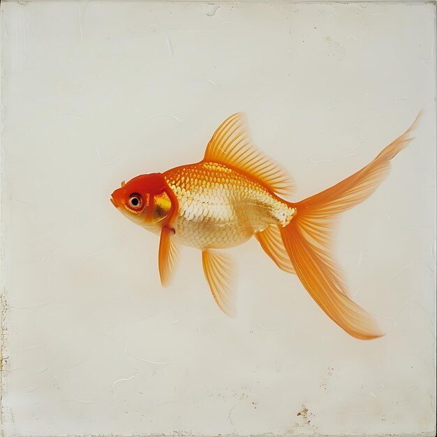 Goldfish with White Background