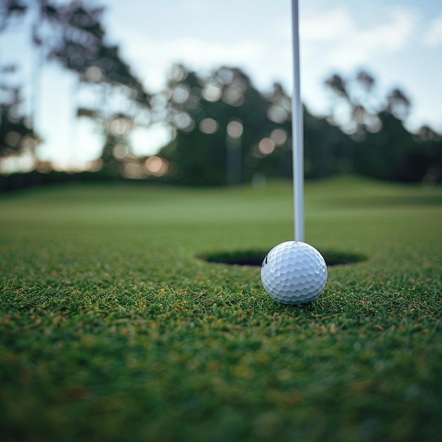 Golf ball on field