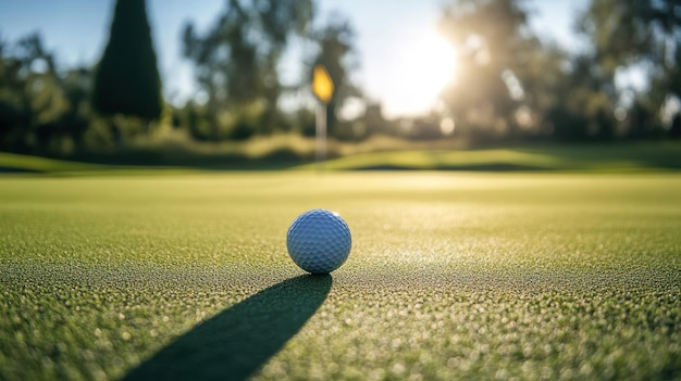 Golf Ball on Green