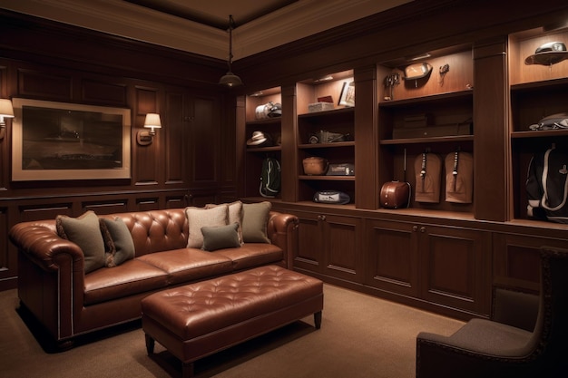 Golf club room luxury Generate Ai