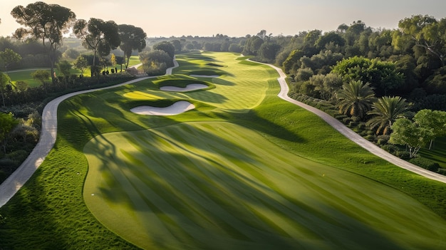 Golf Course at Sunrise