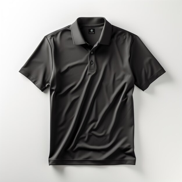 Golf Polo shirt mockup isolated on white background generative ai