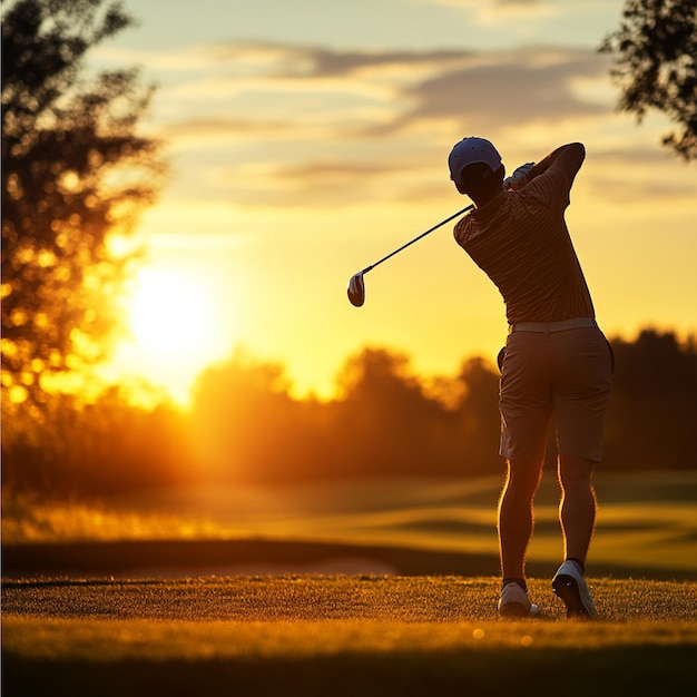 A golfer engaging in cardio workouts to improve endurance for long rounds