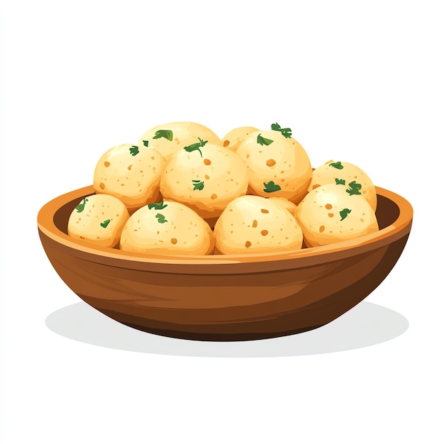 Photo golgappa in bowl