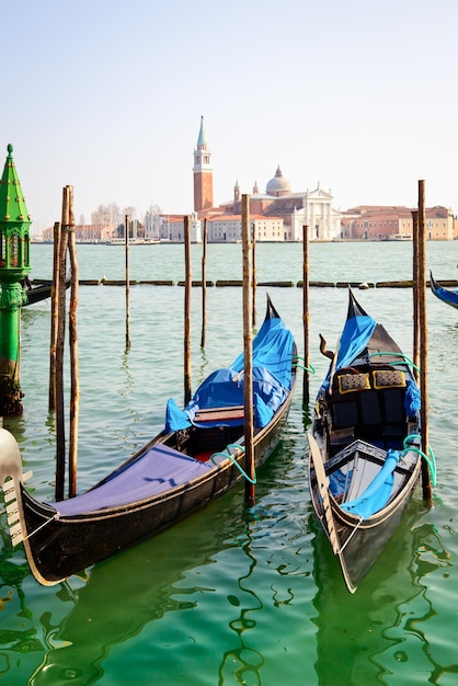 Gondolas in Venice