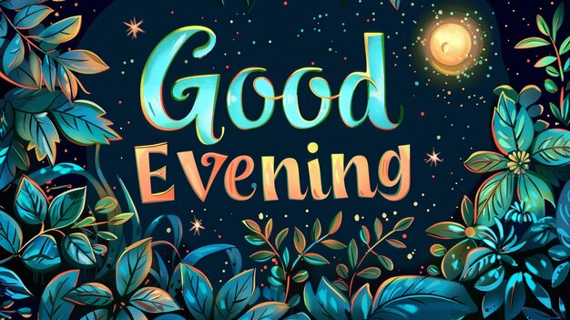 Good Evening Vector design