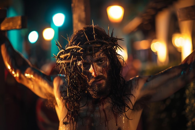 The good friday scene with jesus christ Generative AI