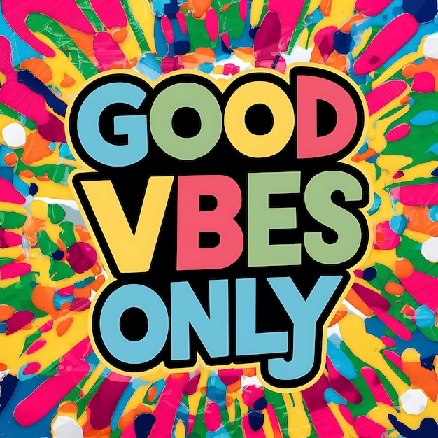 Good Vibes Only Tshirt Design Motivational Quote IllustartionTypographyBannerPoster