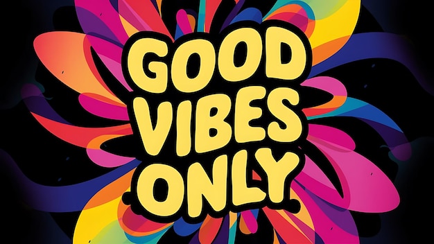 Good Vibes Only Tshirt Design Motivational Quote IllustartionTypographyBannerPoster