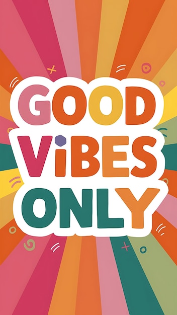 Good Vibes Only Tshirt Design Motivational Quote IllustartionTypographyBannerPoster