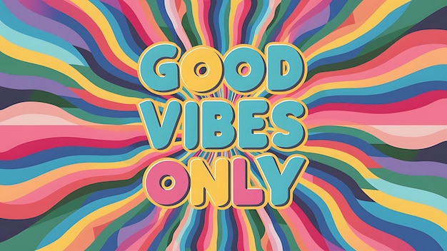 Good Vibes Only Tshirt Design Motivational Quote IllustartionTypographyBannerPoster