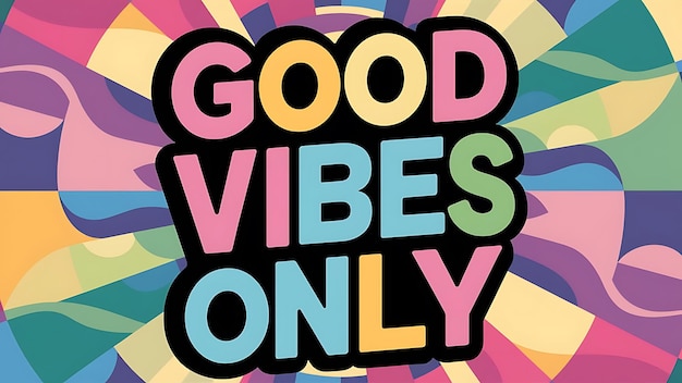 Good Vibes Only Tshirt Design Motivational Quote IllustartionTypographyBannerPoster