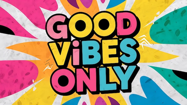 Good Vibes Only Tshirt Design Motivational Quote IllustartionTypographyBannerPoster